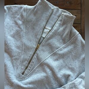 Varley Clearwood Half Zip Fleece Pullover Sweatshirt Gray XS